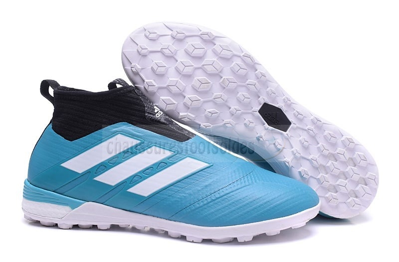 Adidas Crampon De Foot Ace Tango 17+ Purecontrol TF Bleu Blanc