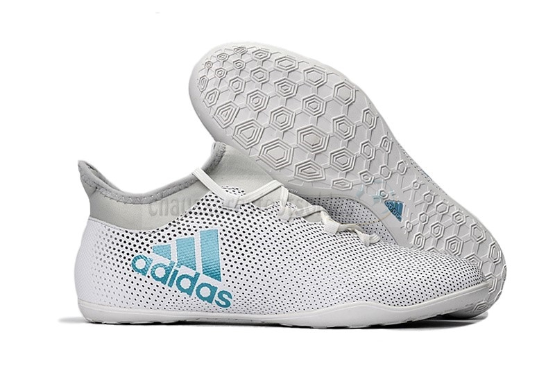Adidas Crampon De Foot X Tango 17.3 IC Blanc Gris
