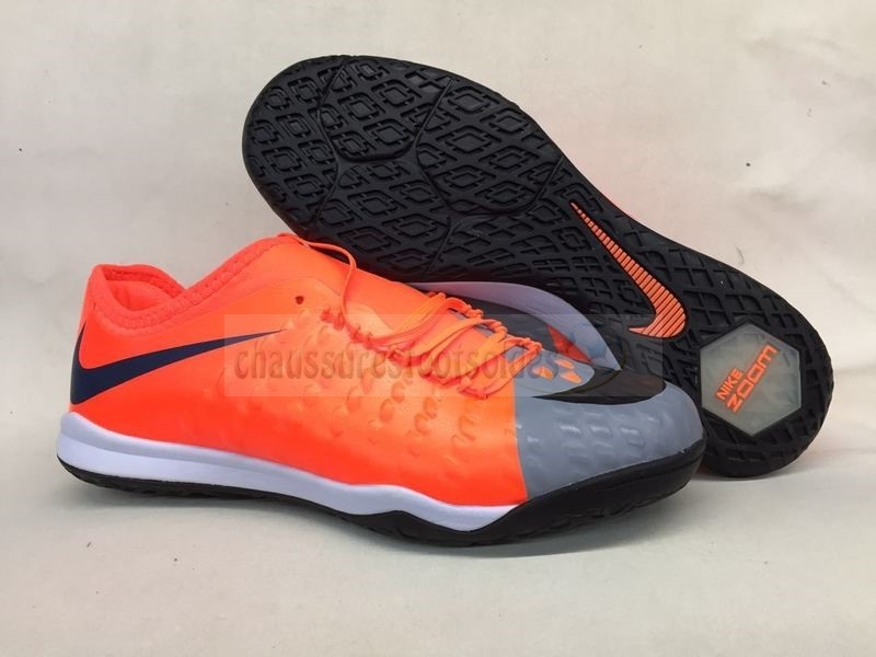 Nike Crampon De Foot HypervenomX Finale II IC Orange Gris