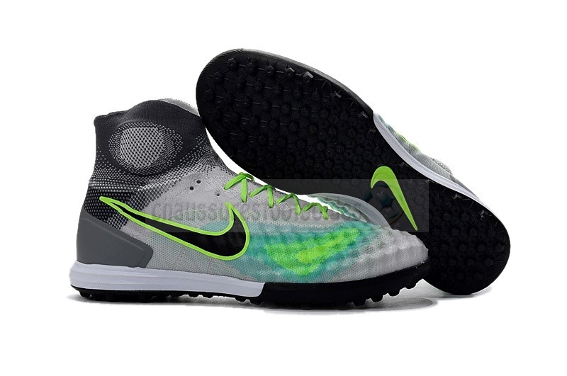 Nike Crampon De Foot MagistaX Proximo II TF Gris Vert Fluorescent