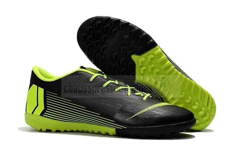 Nike Crampon De Foot Mercurial Vapor XII TF Noir Jaune Lineaire