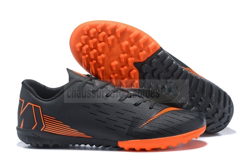 Nike Crampon De Foot Mercurial Vapor XII TF Orange Noir Foncé
