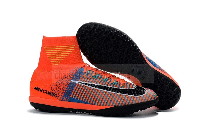 Nike Crampon De Foot Mercurial x EA SPORTS TF Orange Vert Bleu