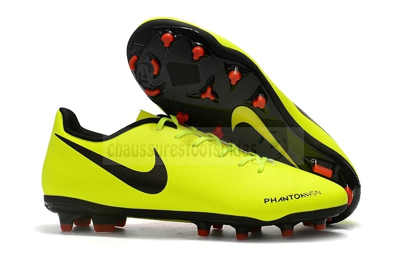 Nike Crampon De Foot Phatom Vision FG Jaune Noir Orange