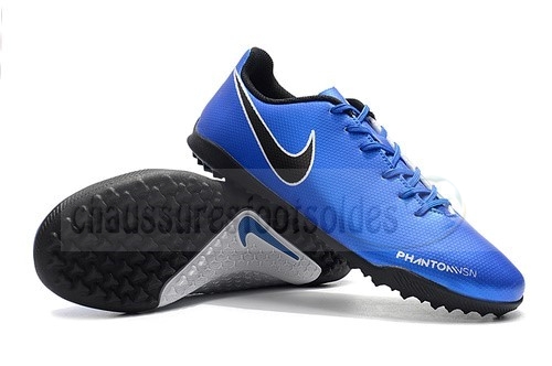 Nike Crampon De Foot Phatom Vision TF Bleu Noir