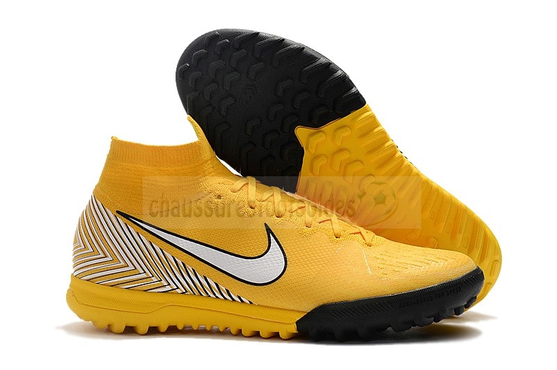 Nike Crampon De Foot Mercurial Superfly VI 360 Elite Neymar TF Jaune