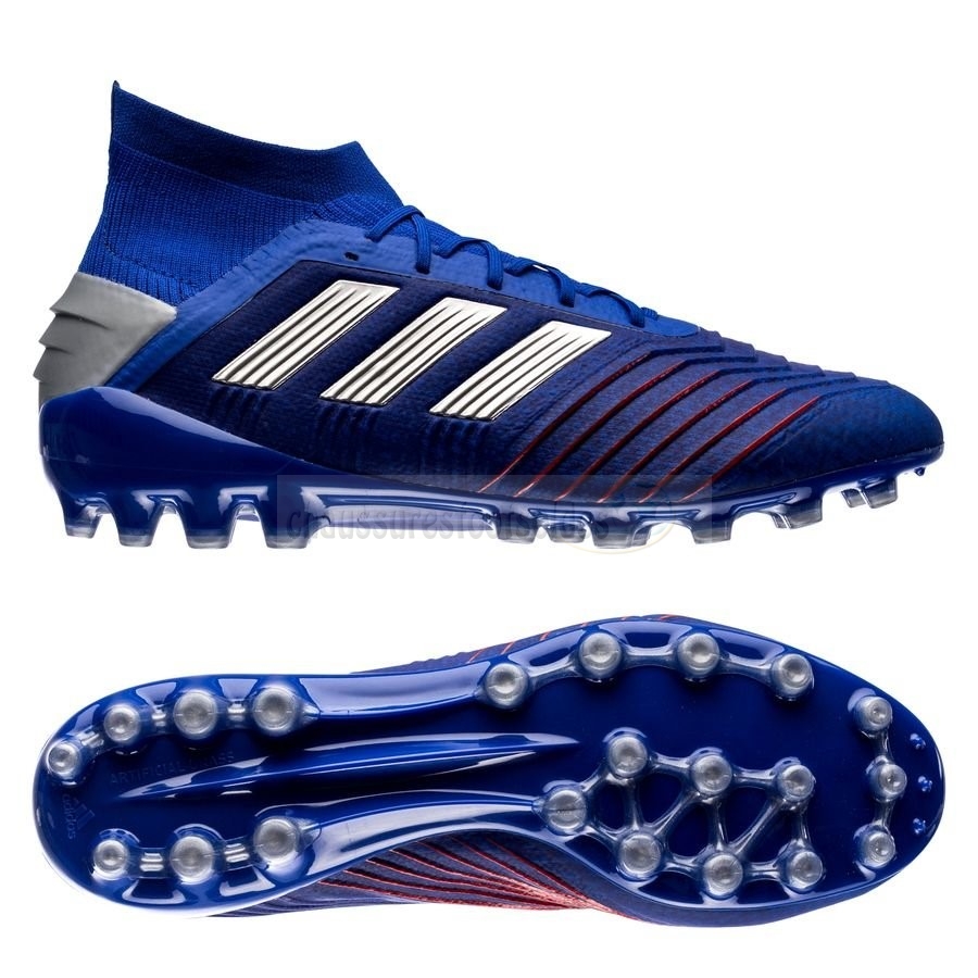 Adidas Crampon De Foot Predator 19.1 AG Exhibit Bleu