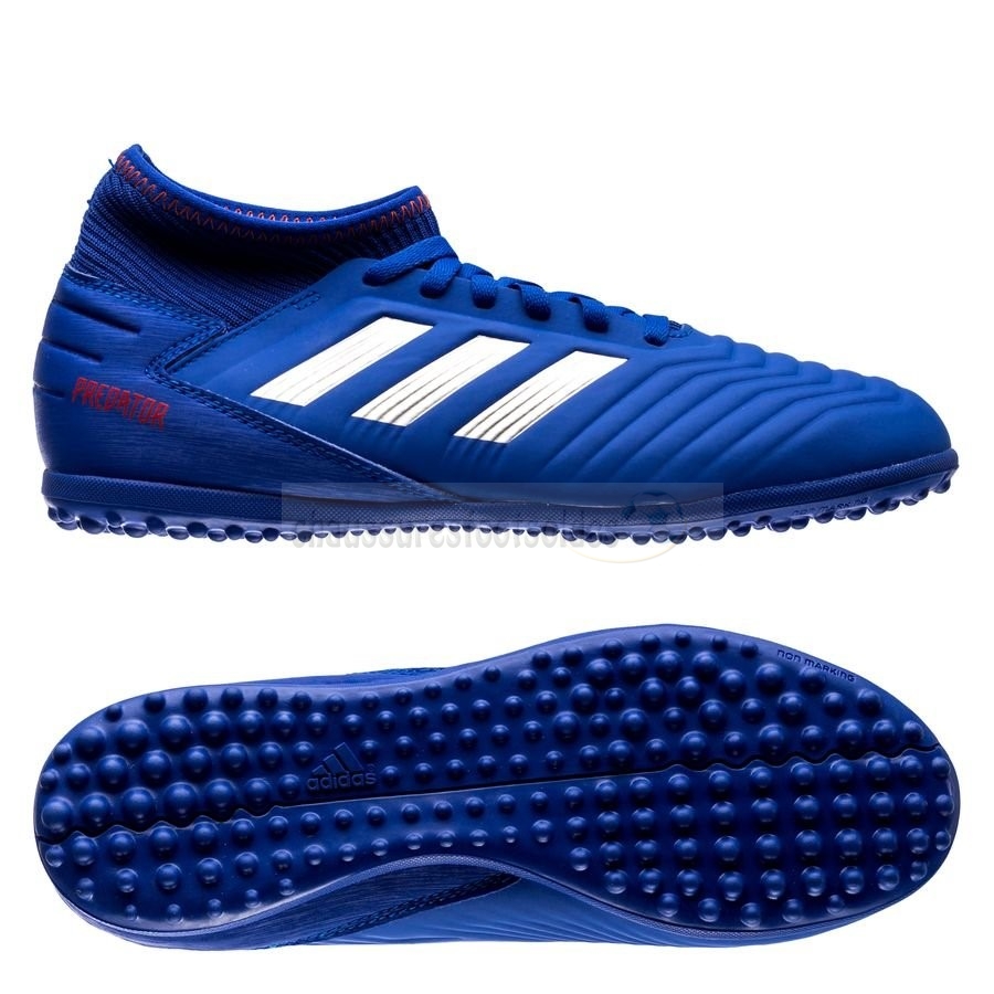 Adidas Crampon De Foot Predator Tango 19.3 Enfants TF Exhibit Bleu