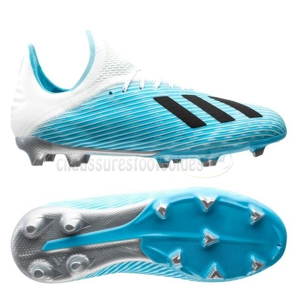 Adidas Crampon De Foot X 19.1 FG/AG Bleu