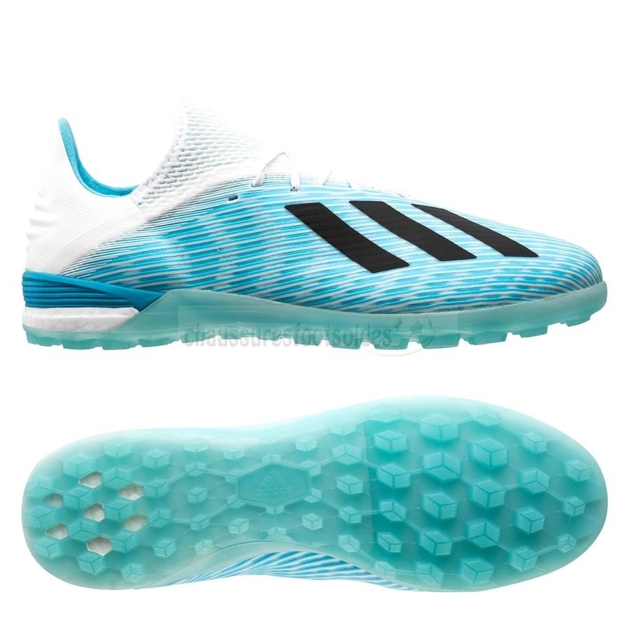 Adidas Crampon De Foot X 19.1 TF Bleu