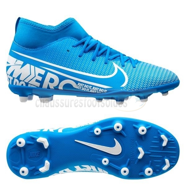 Nike Crampon De Foot Mercurial Superfly 7 Club MG Bleu