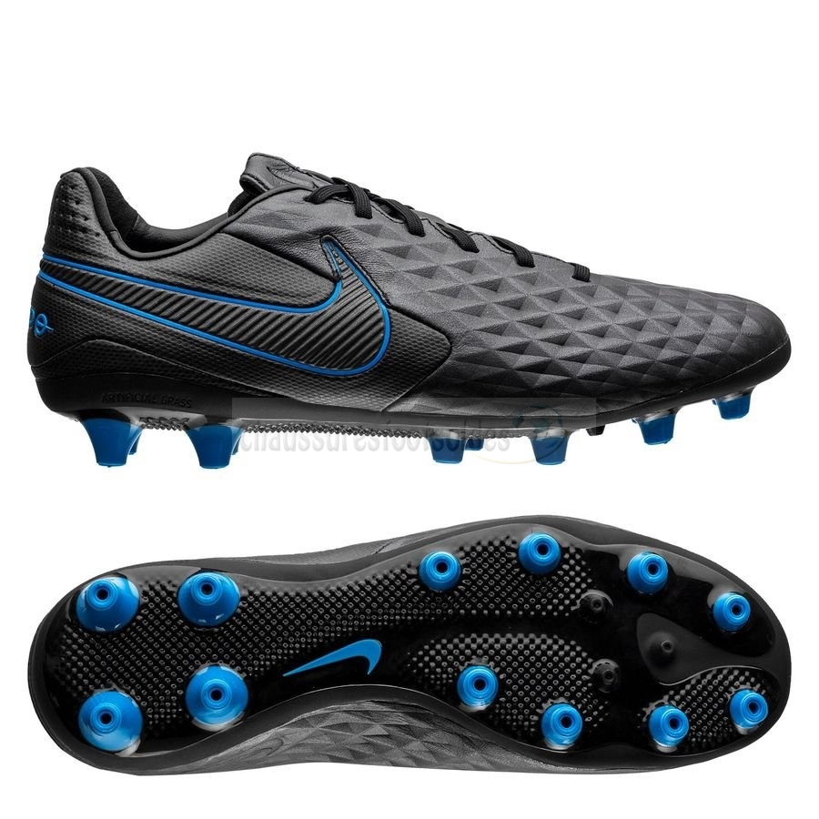Nike Crampon De Foot Tiempo Legend 8 Pro AG Noir Bleu