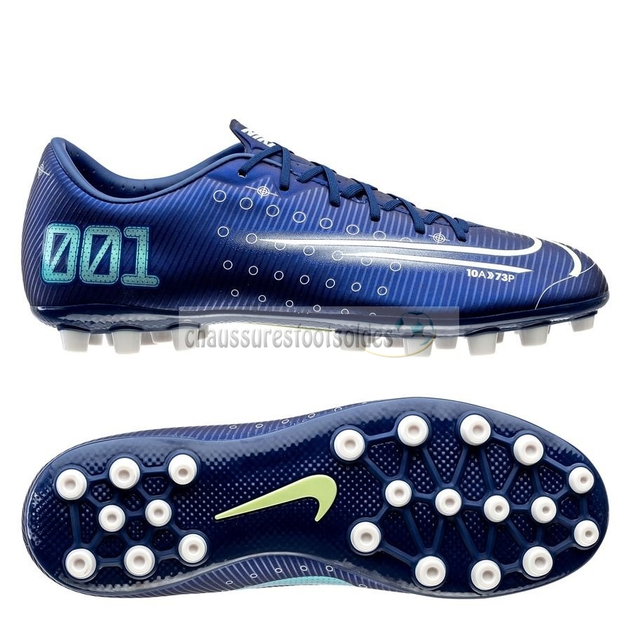 Nike Crampon De Foot Mercurial Vapor XIII Academy AG Bleu