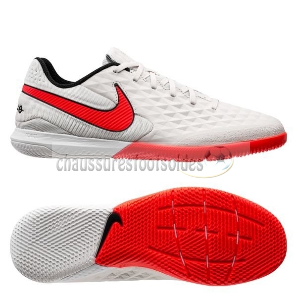 Nike Crampon De Foot Tiempo Legend 8 Pro IC Blanc Rouge