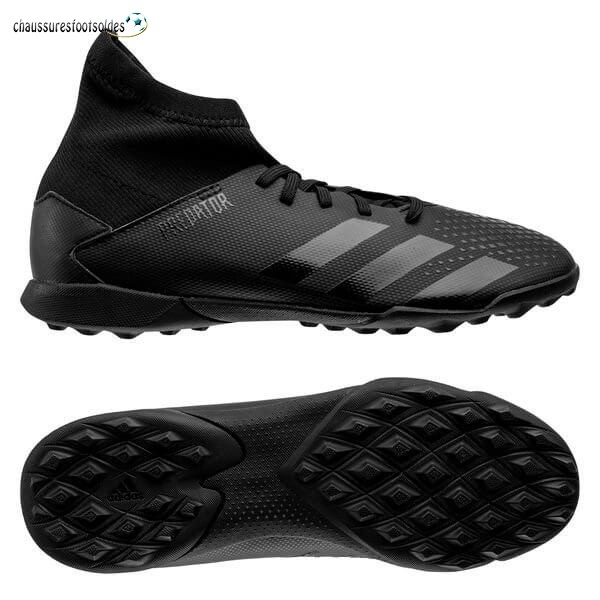 Adidas Crampon De Foot Predator 20.3 Enfants TF Noir Gris
