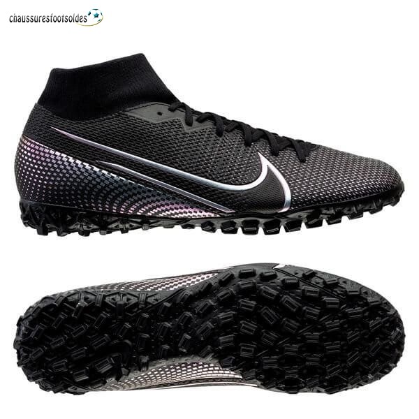 Nike Crampon De Foot Mercurial Superfly 7 Academy TF Noir
