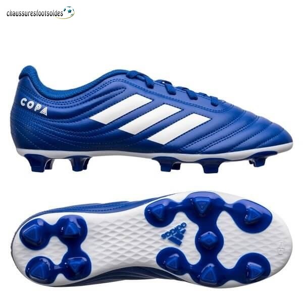 Adidas Crampon De Foot Copa 20.4 Enfants FG/AG Inflight Royal Bleu Blanc