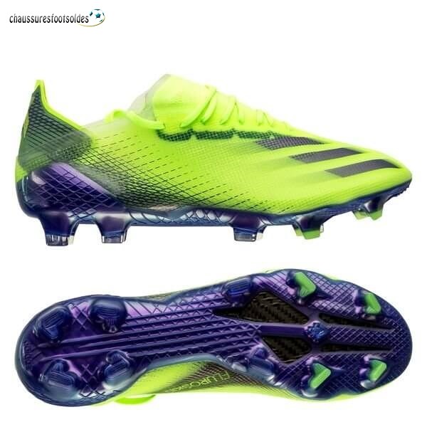Adidas Crampon De Foot X Ghosted.1 FG/AG Precision To Blur Vert Pourpre