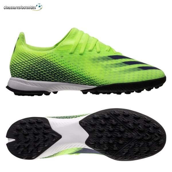 Adidas Crampon De Foot X Ghosted.3 TF Precision To Blur Vert Noir Blanc