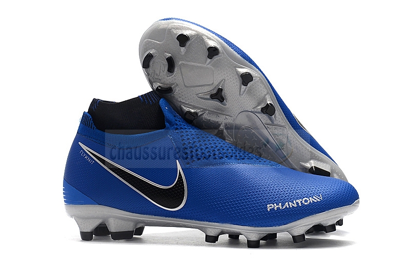 Nike Crampon De Foot Phantom Vision Elite FG Bleu Noir
