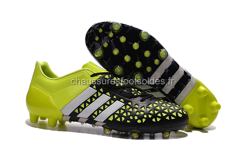 Adidas Crampon De Foot Ace 15.1 AG Noir Vert Fluorescent