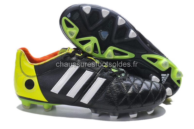 Adidas Crampon De Foot AdiPure 11Pro VI FG Noir Vert Fluorescent