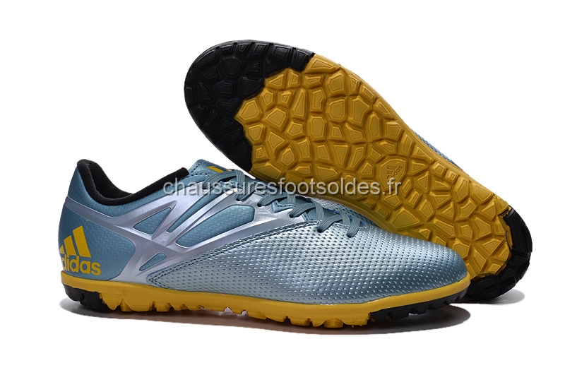 Adidas Crampon De Foot Messi 15.3 Femme TF Argent Noir Brun