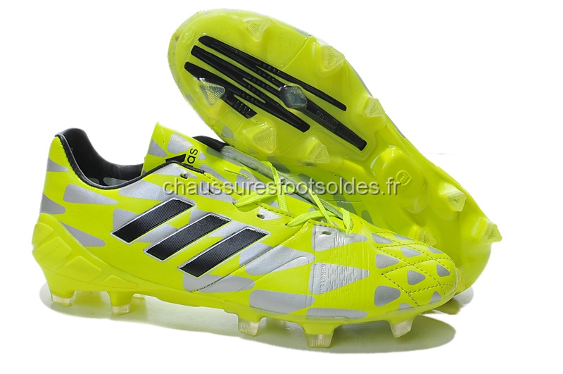 Adidas Crampon De Foot Nitrocharge 1.0 FG Vert Fluorescent Gris