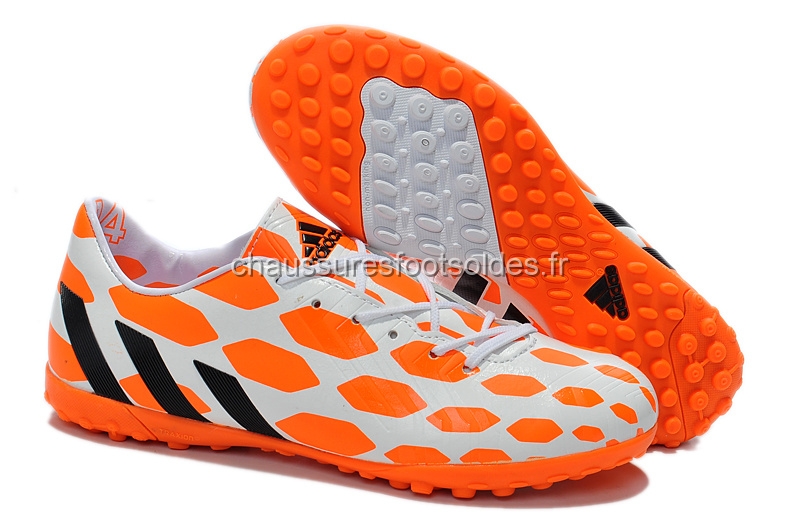 Adidas Crampon De Foot Predator Instinct TF Blanc Orange