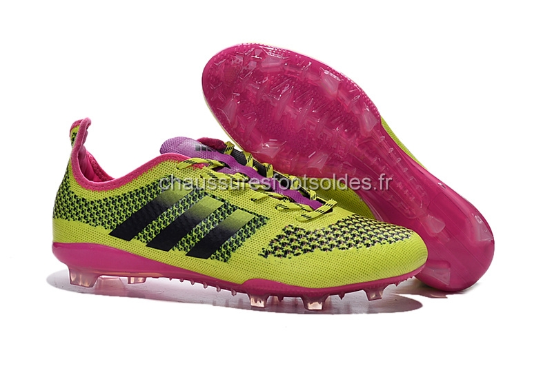 Adidas Crampon De Foot Samba Primeknit FG Rouge Vert Fluorescent
