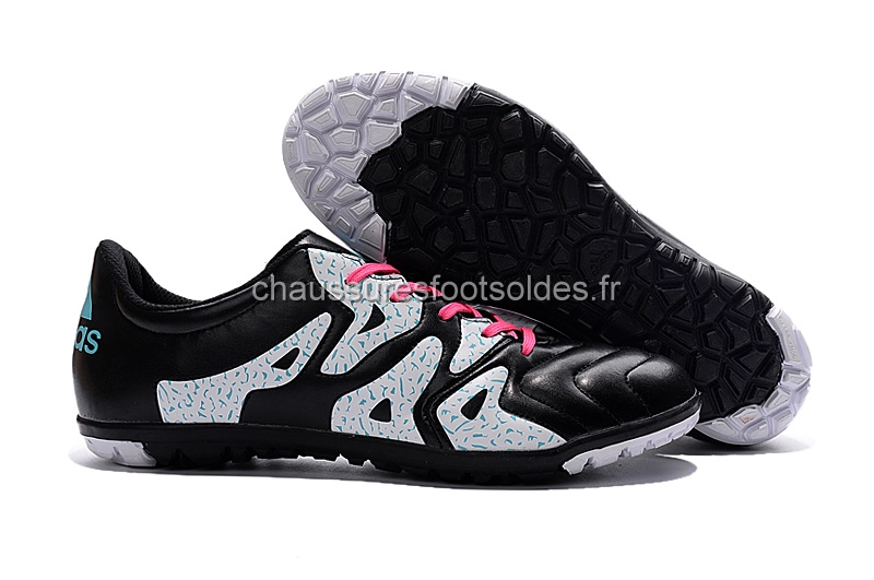Adidas Crampon De Foot X 15.1 TF Noir Blanc