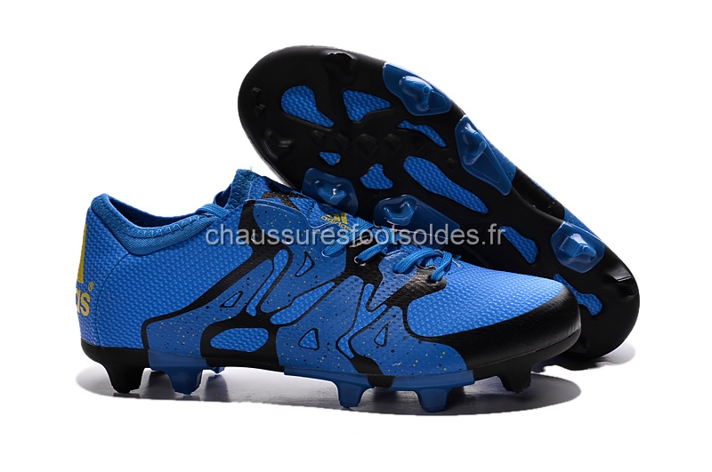 Adidas Crampon De Foot X 15.3 AG FG Bleu Noir