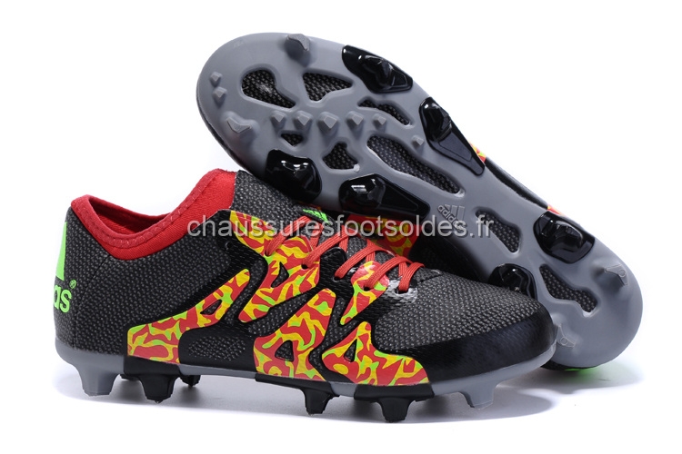 Adidas Crampon De Foot X 15.3 AG FG Gris Rouge Noir