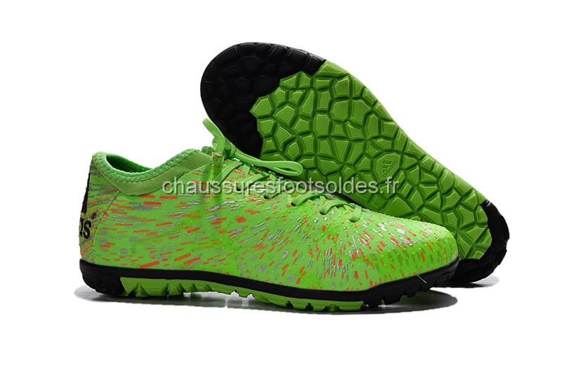 Adidas Crampon De Foot X 15.3 TF Vert Noir