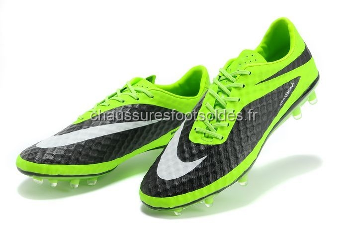 Nike Crampon De Foot HyperVenom FG Vert Fluorescent Noir Blanc