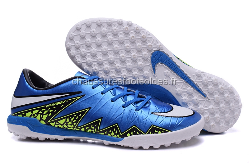 Nike Crampon De Foot HyperVenom II TF Bleu Blanc