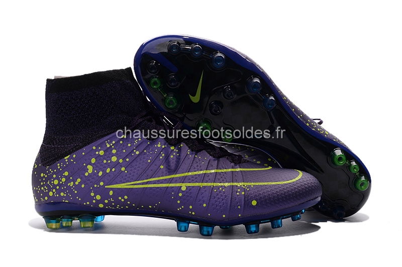 Nike Crampon De Foot Mercurial Superfly AG Noir Violet