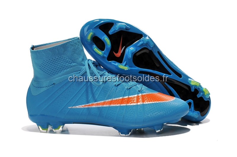 Nike Crampon De Foot Mercurial Superfly FG Bleu Orange