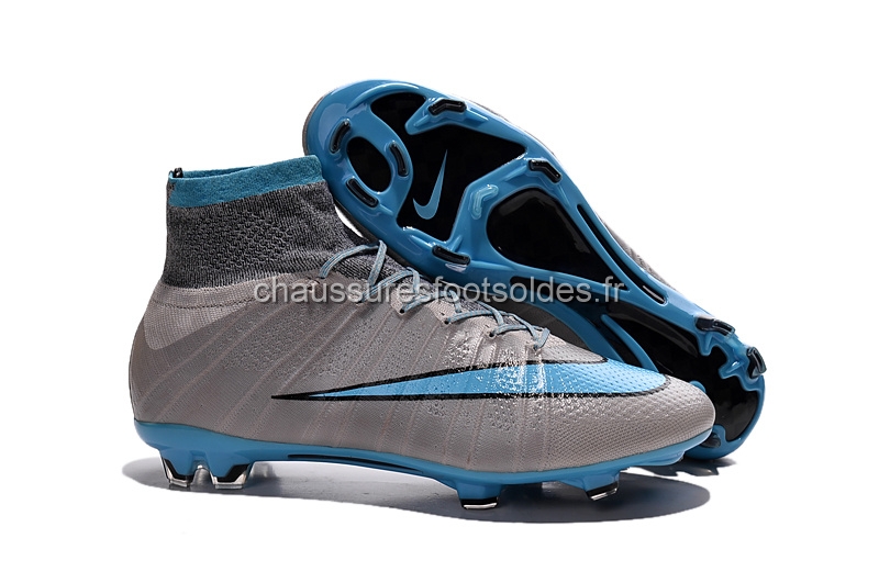 Nike Crampon De Foot Mercurial Superfly FG Gris Bleu