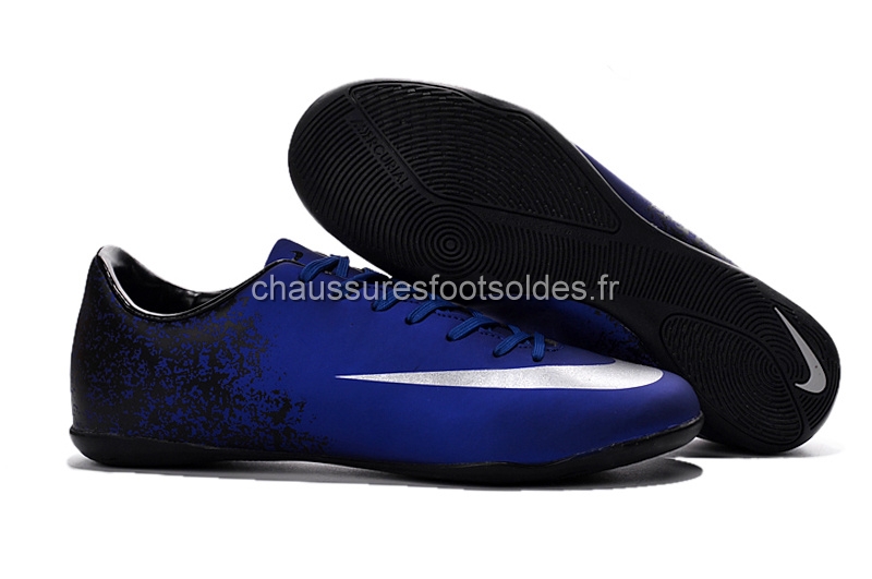 Nike Crampon De Foot Mercurial Veloce CR7 INIC Bleu Noir