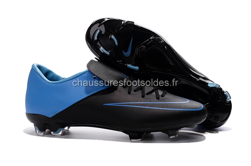 Nike Crampon De Foot Mercurial X Vapor FG Bleu Noir