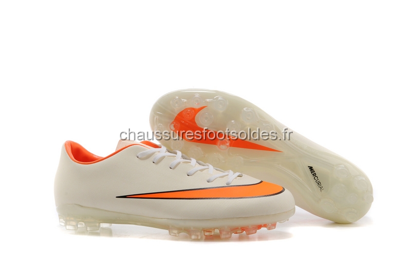 Nike Crampon De Foot Mercurial X Victory AG Blanc Orange