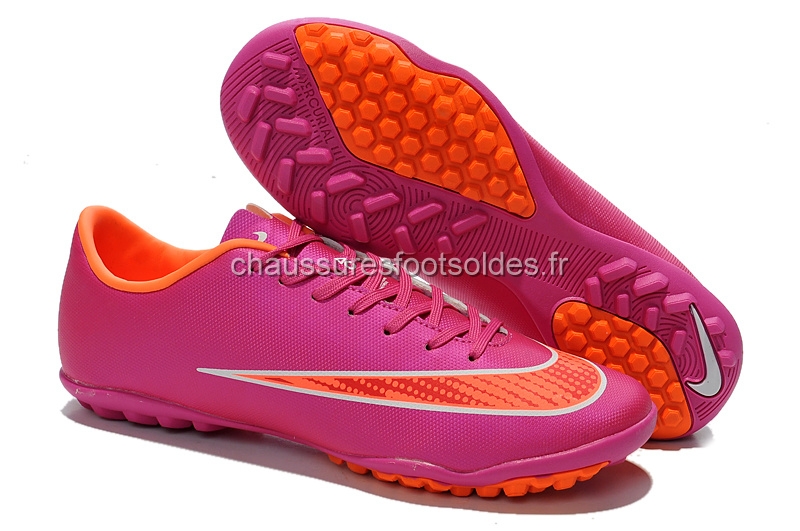 Nike Crampon De Foot Mercurial X Victory Femme TF Rouge Orange