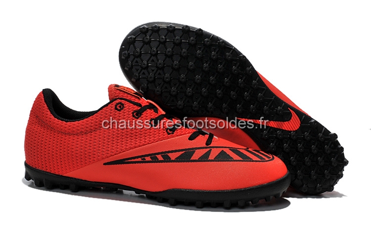 Nike Crampon De Foot MercurialX Pro TF Rouge Noir