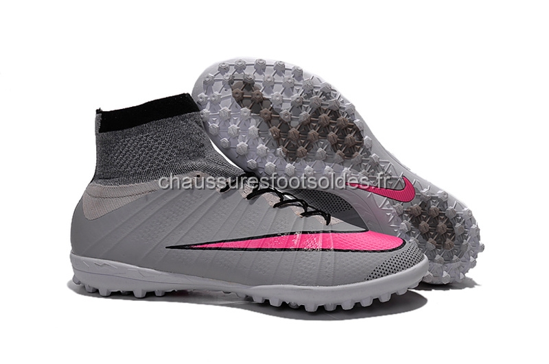 Nike Crampon De Foot MercurialX Proximo TF Rose Gris
