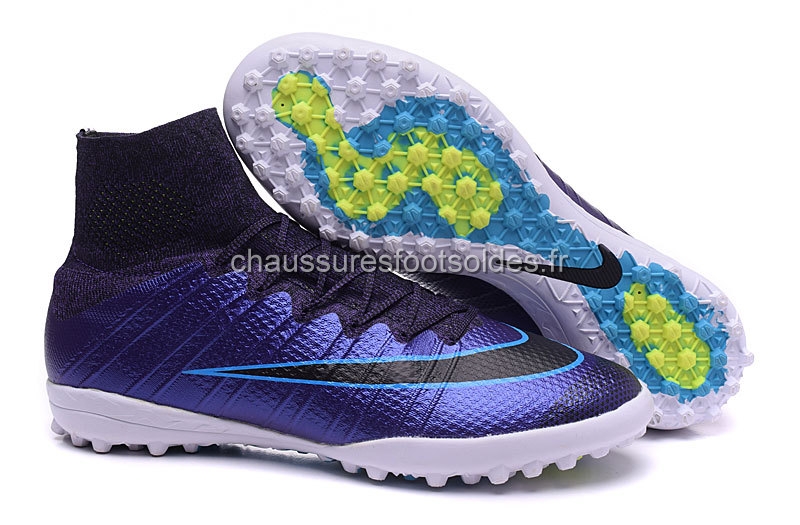Nike Crampon De Foot MercurialX Proximo TF Violet Bleu Blanc