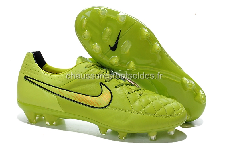 Nike Crampon De Foot Tiempo Legend V FG Vert Fluorescent