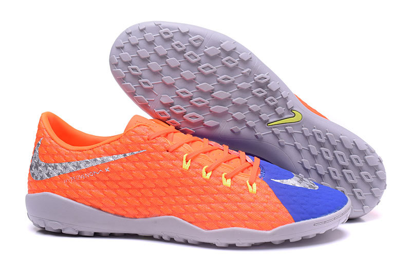 Nike Crampon De Foot Hypervenom Phelon III TF Orange Bleu