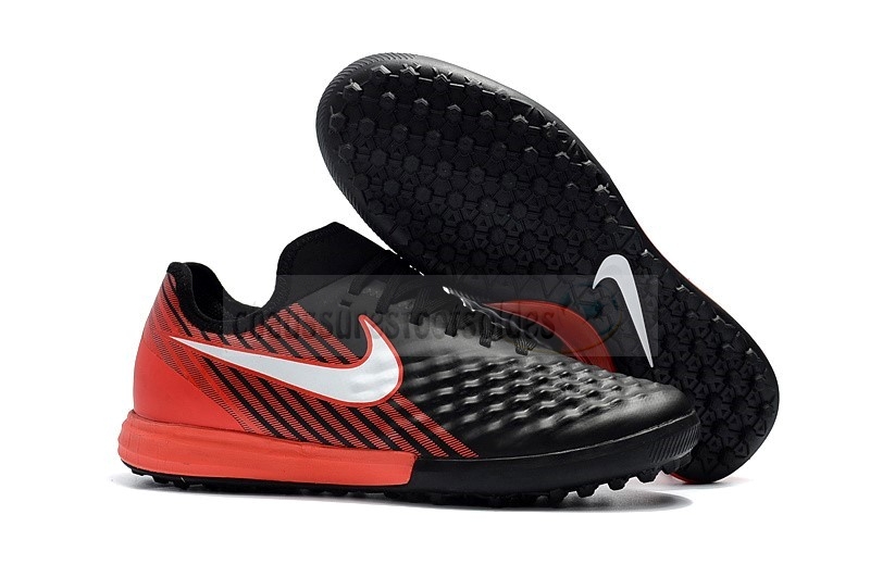 Nike Crampon De Foot MagistaX Finale II TF Noir Rouge