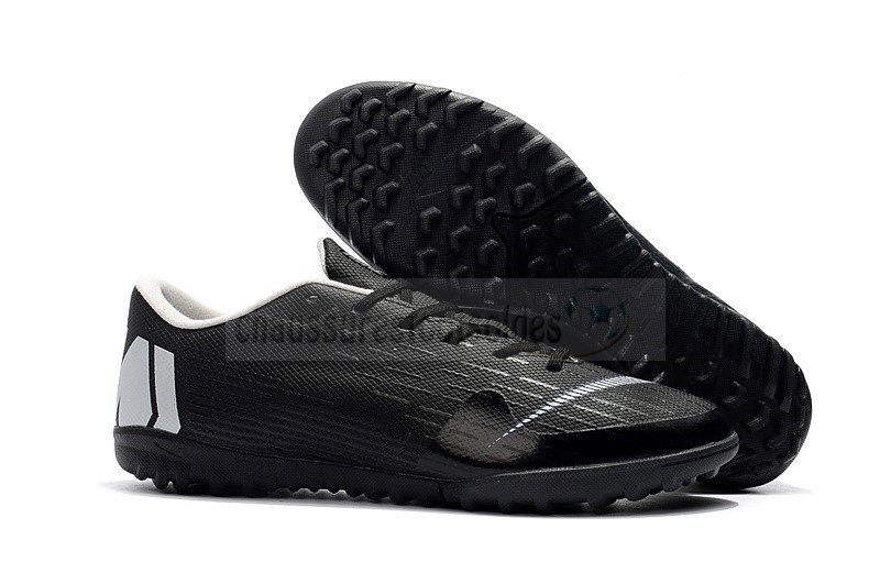 Nike Crampon De Foot Mercurial Vapor XII TF Noir Blanc Lineaire